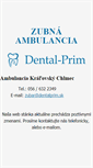 Mobile Screenshot of dentalprim.sk